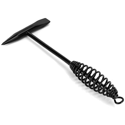 Welding Slag Removal Hammer with Coil Spring Handle | Heavy Duty Chipping Tool for Slag & Spatter Cleaning (1 Pc)