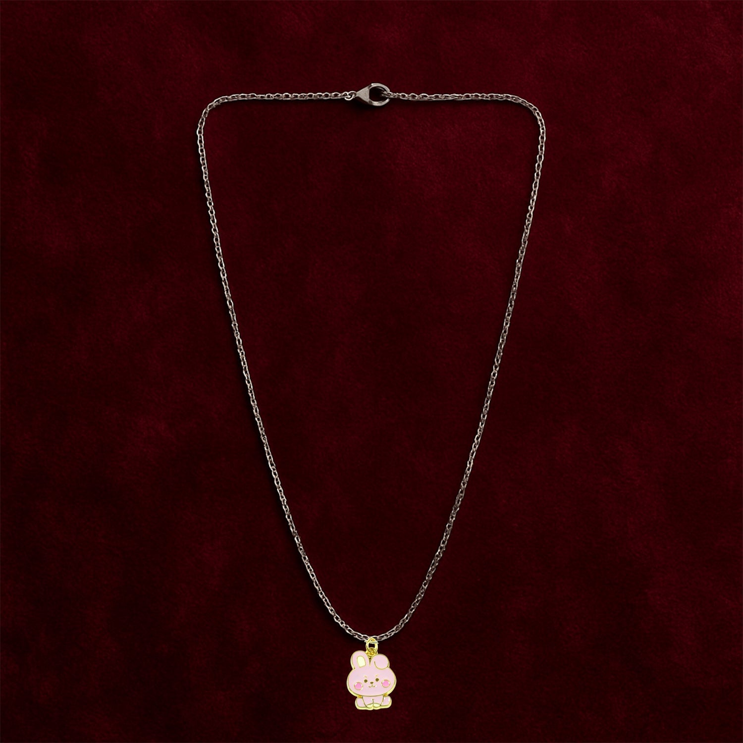 Eternal bond pendant necklace with lightweight alloy chain and vibrant design