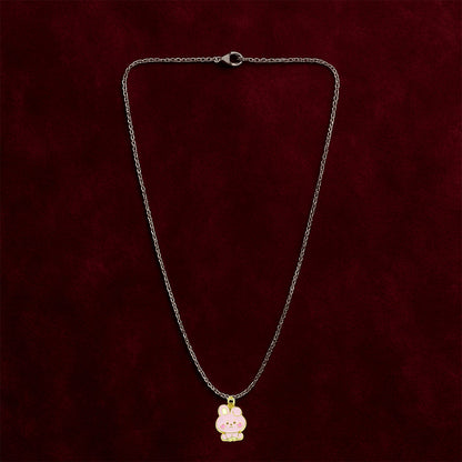 Eternal bond pendant necklace with lightweight alloy chain and vibrant design