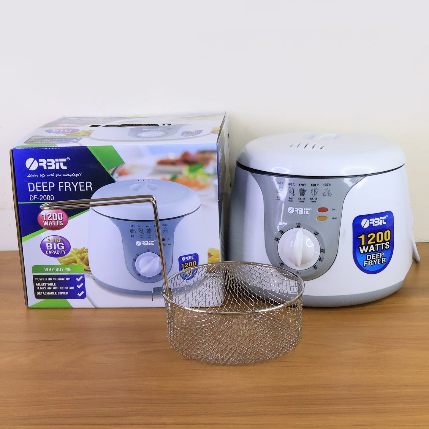 Orbit Adjustable Electric Deep Fryer - 1200W