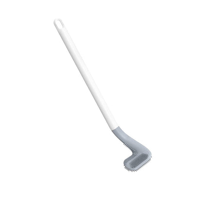 Set of colorful golf toilet brushes with their wall-mounted holders.