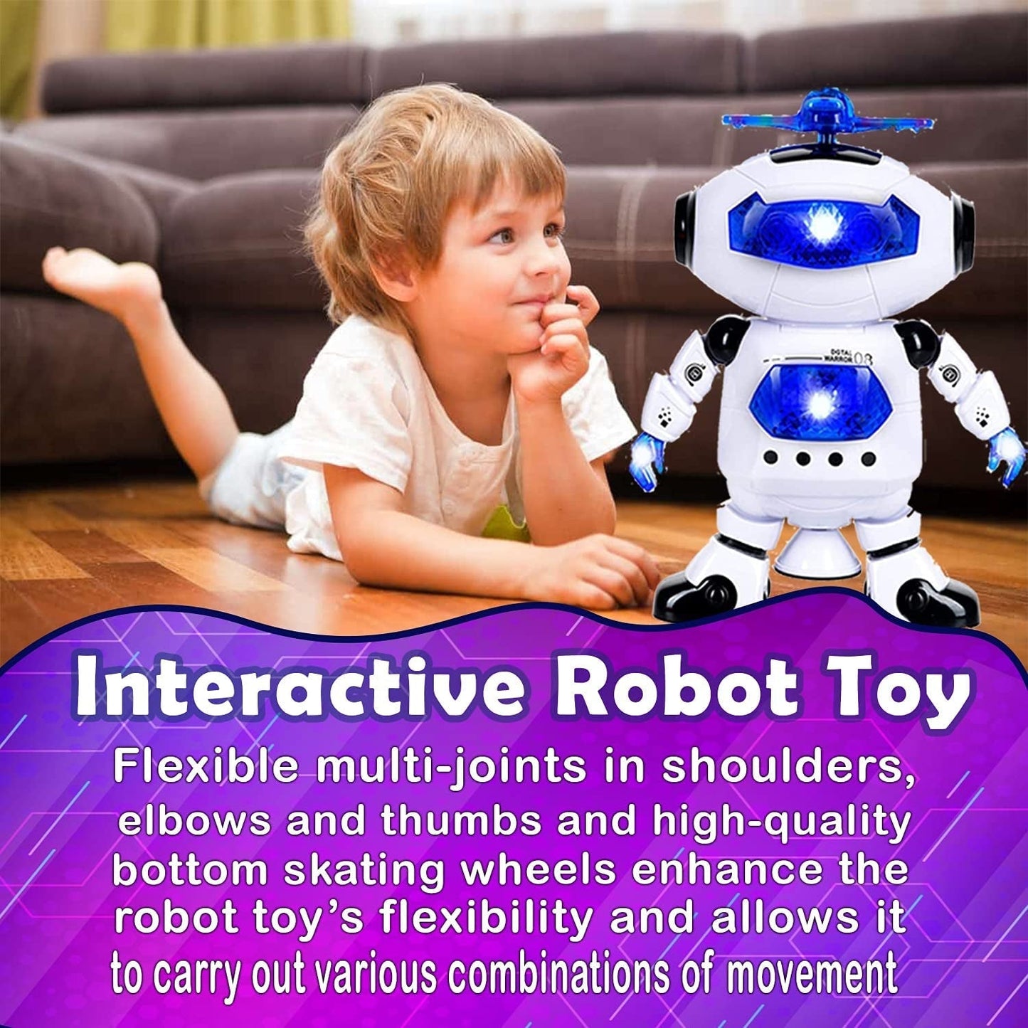 Dancing Robot with 3D Lights
