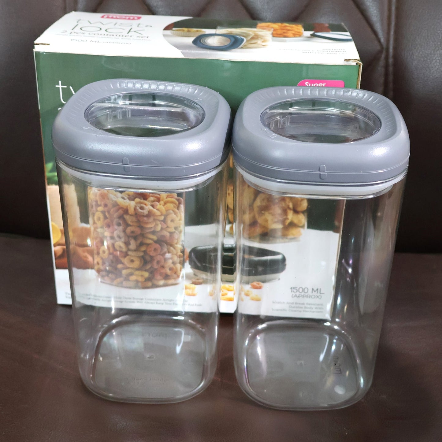 Modern airtight kitchen storage container showing sleek design