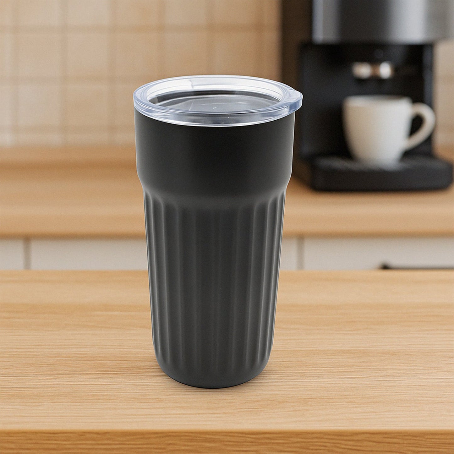Stainless Steel Vacuum Insulated Travel Mug with Lid (1 Pc) - Coffee, Tea, Tumbler