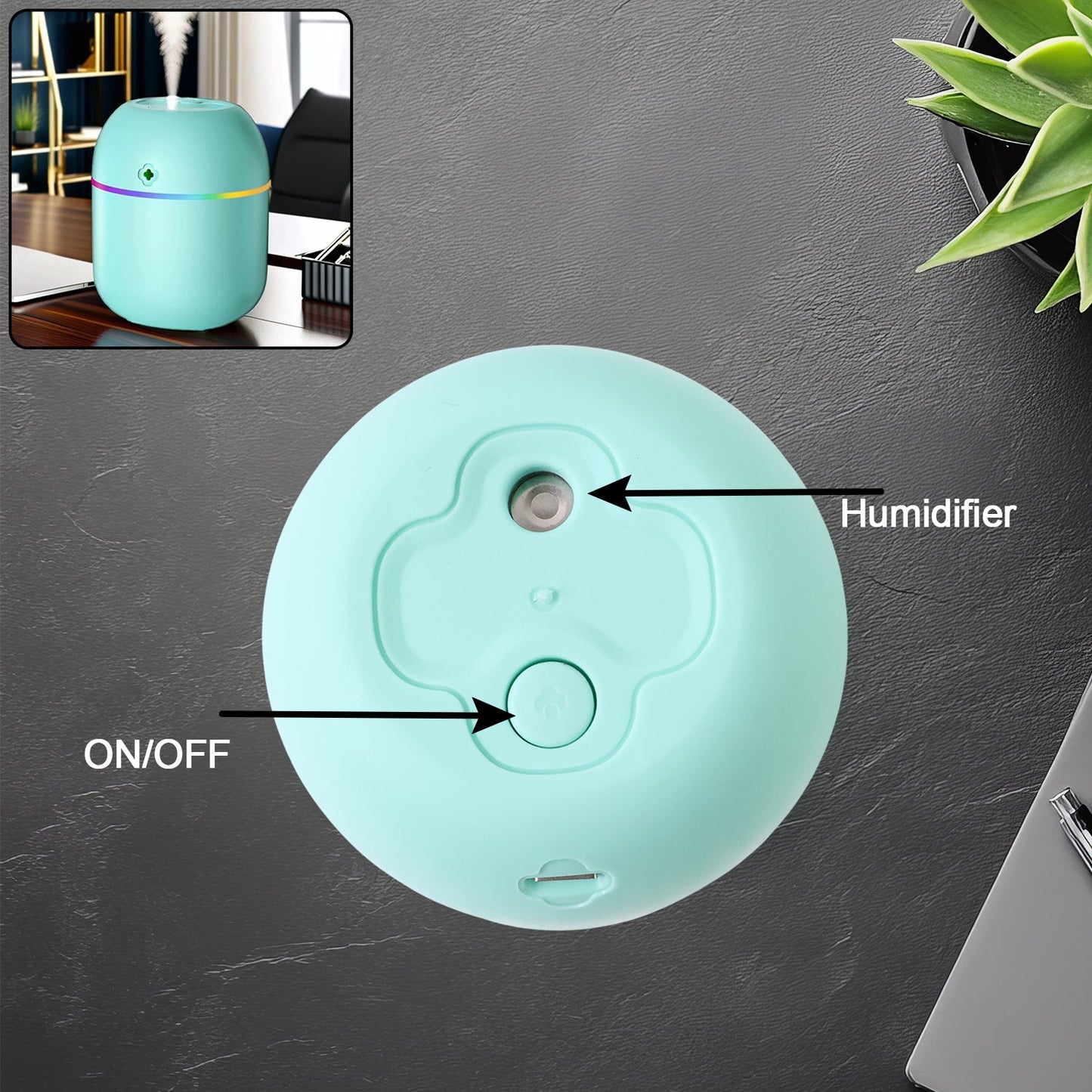 Humidifier, Household Plastic Aromatherapy Machine (220 ML / 1 Pc / Mix Color)