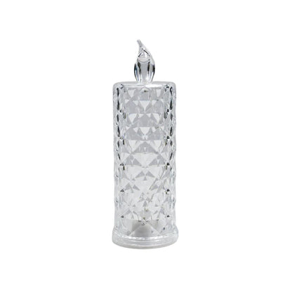 Decorative crystal rose LED candle, adding a soft glow to any Indian home.