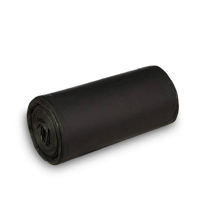 Durable medium black garbage bag (24x32 inches) from FERVENT for efficient waste disposal.