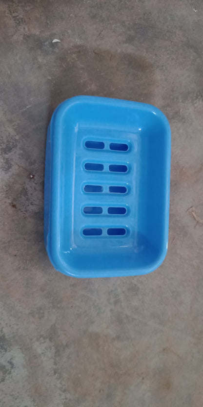 Close-up of the covered soap holder, emphasizing its smooth finish.