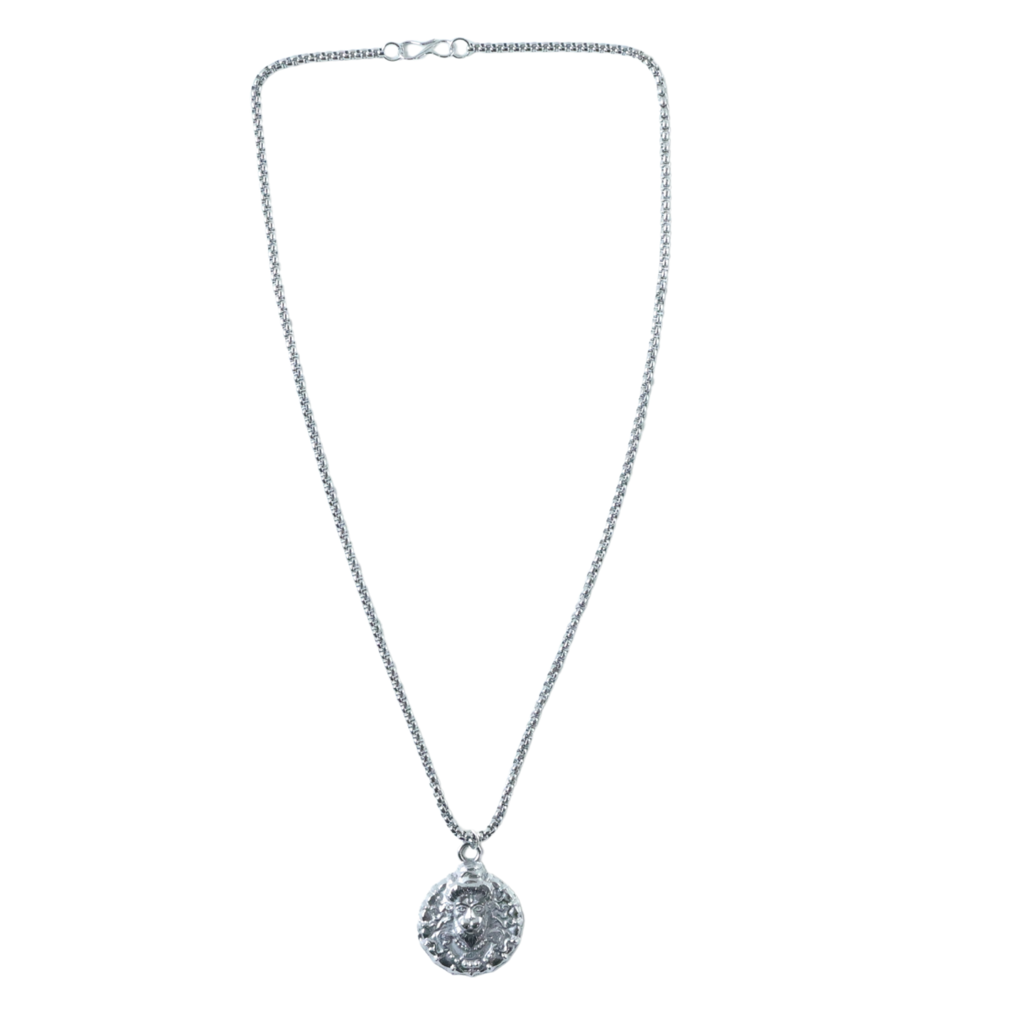 Detailed front view of the Hanuman Locket Necklace, showing Lord Hanuman's face.