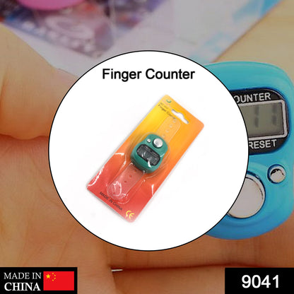 Front view of the digital finger counter with an adjustable finger strap.