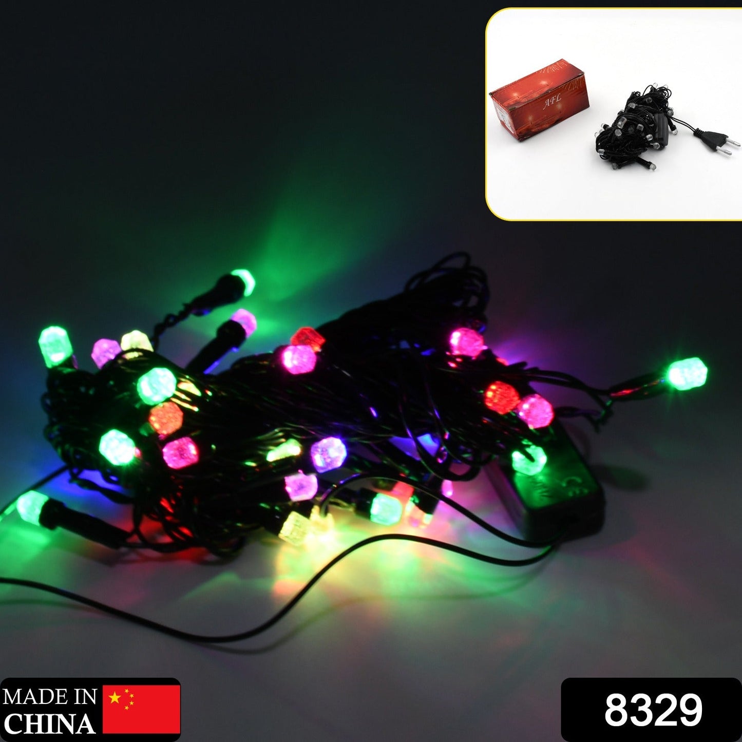 Vibrant flower LED string lights in various colors, perfect for Indian festivals.