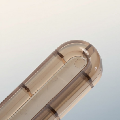 Self-stick push pull door handle showing strong adhesive backing