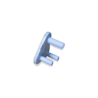Three small electric socket covers, emphasizing easy child safety installation.