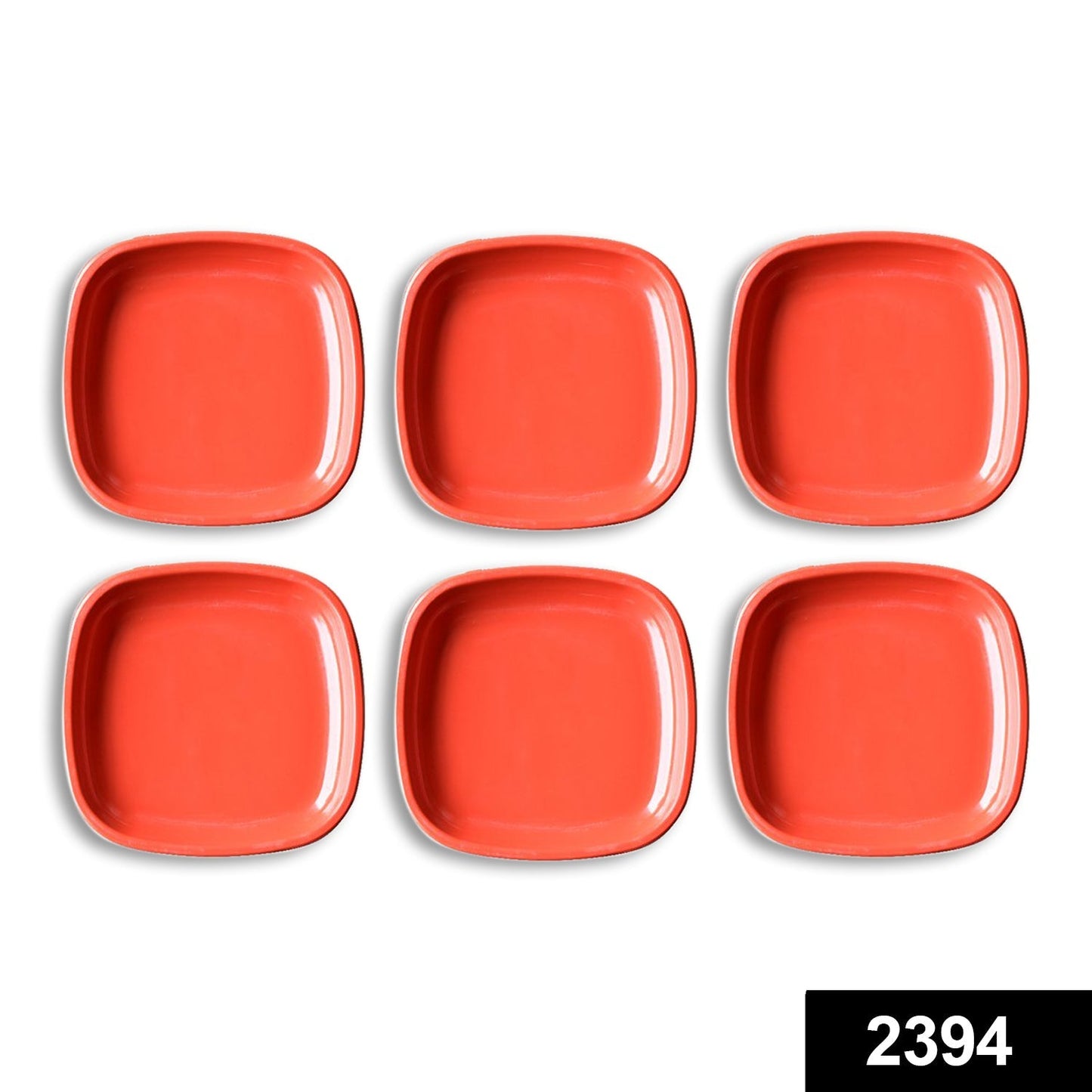 Modern square microwave safe quarter plates, perfect for serving snacks.