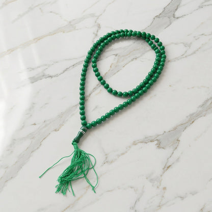 Detailed view of prayer beads Mala for meditation