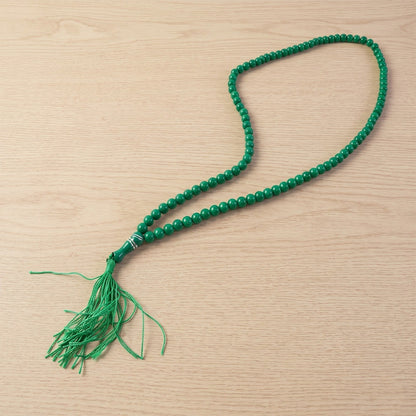 Jap mala beads during chanting and meditation