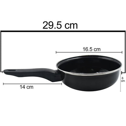 Top-down view of the durable non-stick fry pan, ready for your favourite recipes.