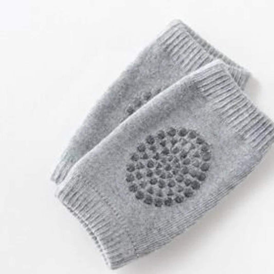 Toddler Knee Guard in wool knit, shown on a child's leg for protection.
