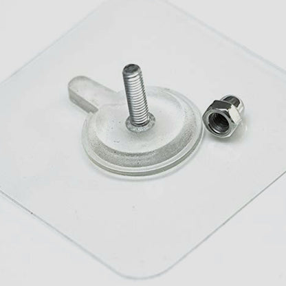 Multi-purpose adhesive hook shown in a kitchen setting, perfect for various storage needs.