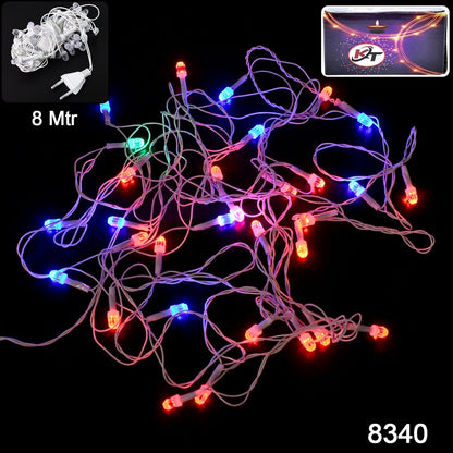 Star-shaped multi-color LED decorative string lights illuminating