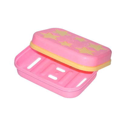 Star-shaped soap case holder with a bar of soap inside, ready for use.