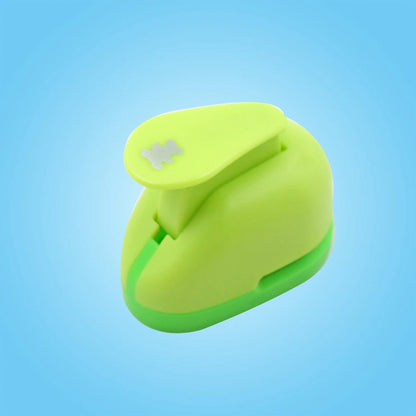 Decorative paper punches for children's crafts, showcasing multiple vibrant colors.