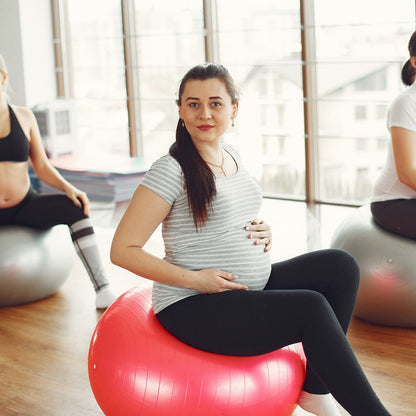 Anti Burst 65 cm Exercise Ball with Inflation Pump, Non-Slip Gym Ball, for Yoga (1 Pc / Mix Design & Color)