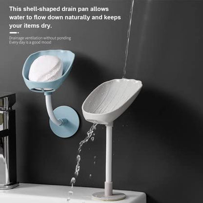 Removable tray of the soap dish detached for easy cleaning and maintenance.