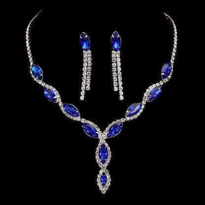 A complete ethnic jewelry set, perfect for Indian weddings and festive occasions.