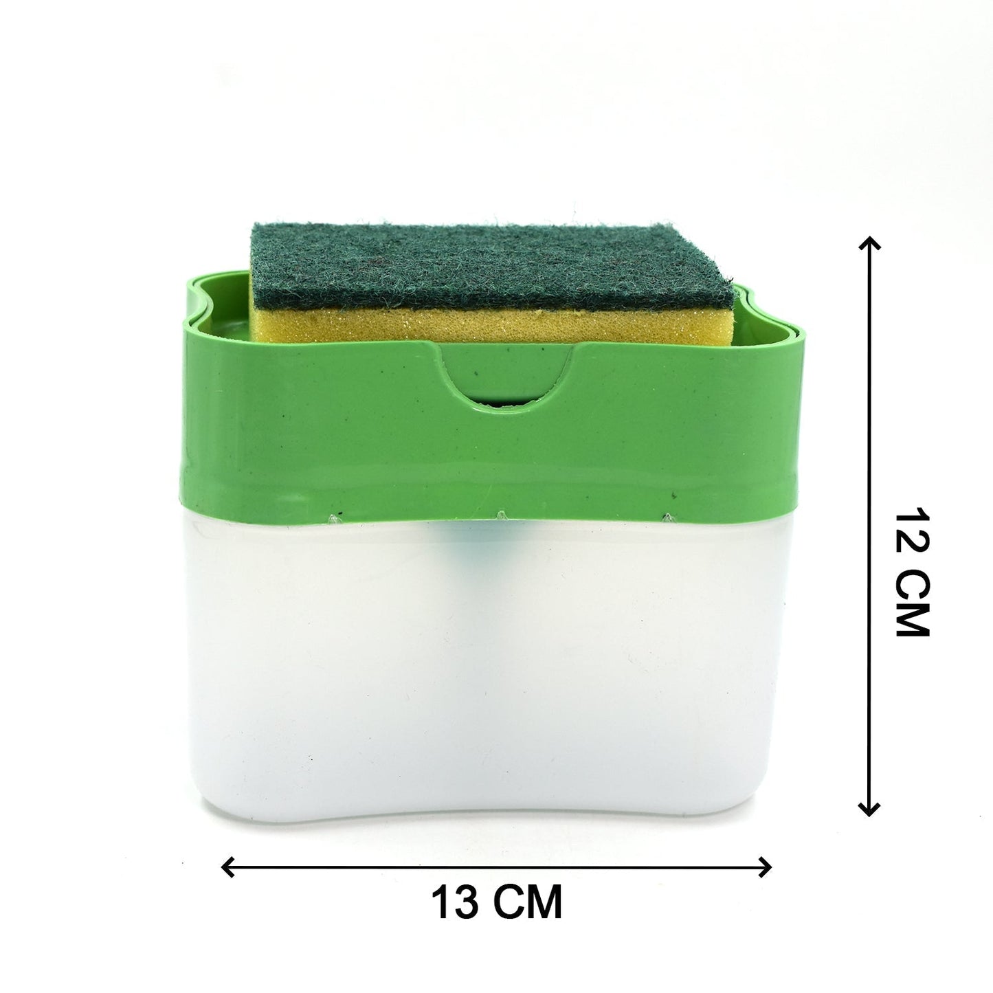 Angled view of the durable ABS plastic soap pump dispenser.