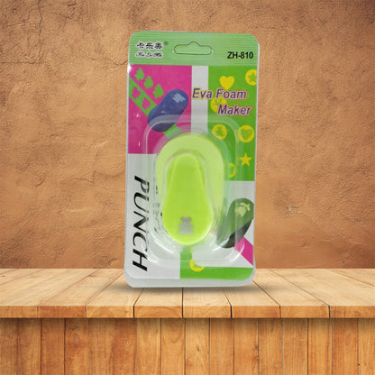 Paper punch for kids with decorative patterns, demonstrating ease of use.
