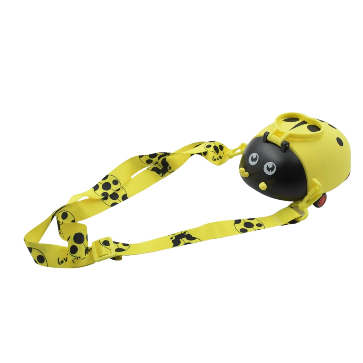Cute Bug-Shaped Kids Water Bottle with Straw & Strap – Portable, 4-Wheel Design, Perfect for School & Return Gifts (1 Pc)