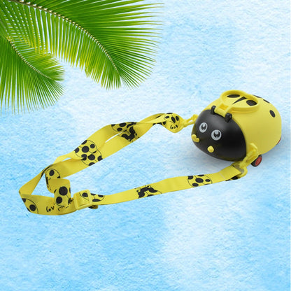 Cute Bug-Shaped Kids Water Bottle with Straw & Strap – Portable, 4-Wheel Design, Perfect for School & Return Gifts (1 Pc)