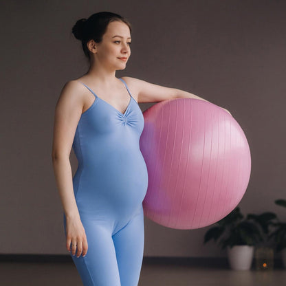 Anti Burst 65 cm Exercise Ball with Inflation Pump, Non-Slip Gym Ball, for Yoga (1 Pc / Mix Design & Color)