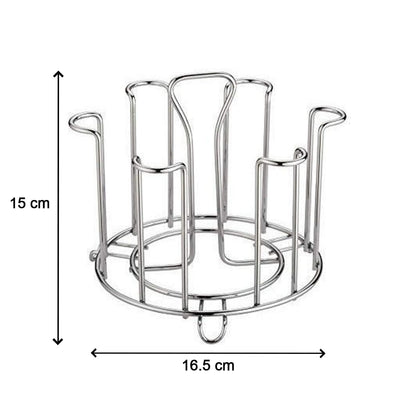 Kitchen glass organizer in a modern Indian kitchen setting.