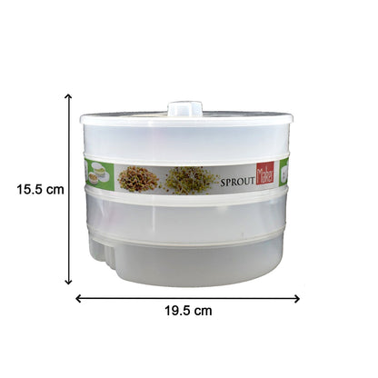 The Storenzo Sprout Maker 4 Layer on a kitchen counter, a convenient kitchen essential.
