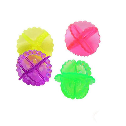 Display of 4 innovative washing balls, offering a sustainable laundry solution.