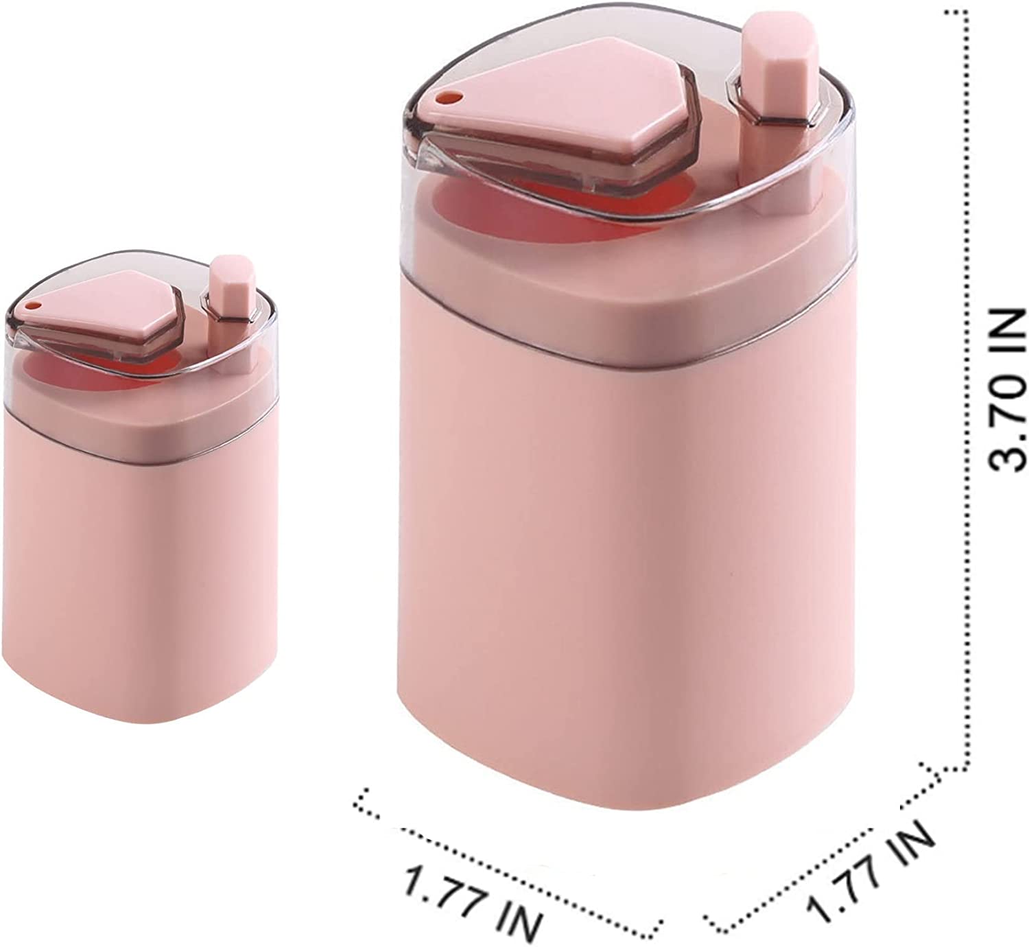 Close-up of the hygienic toothpick storage with pop-up feature.