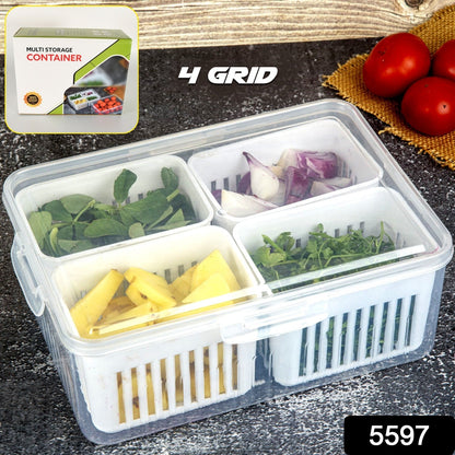 Stackable fridge storage boxes demonstrating efficient space utilization in a kitchen.