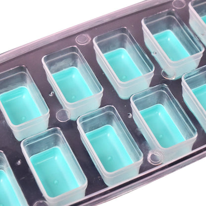 7170   12 Grid Silicon Ice cubes Making Tray Food Grade Square Ice Cube Tray | Easy Release Bottom Silicon Tray 