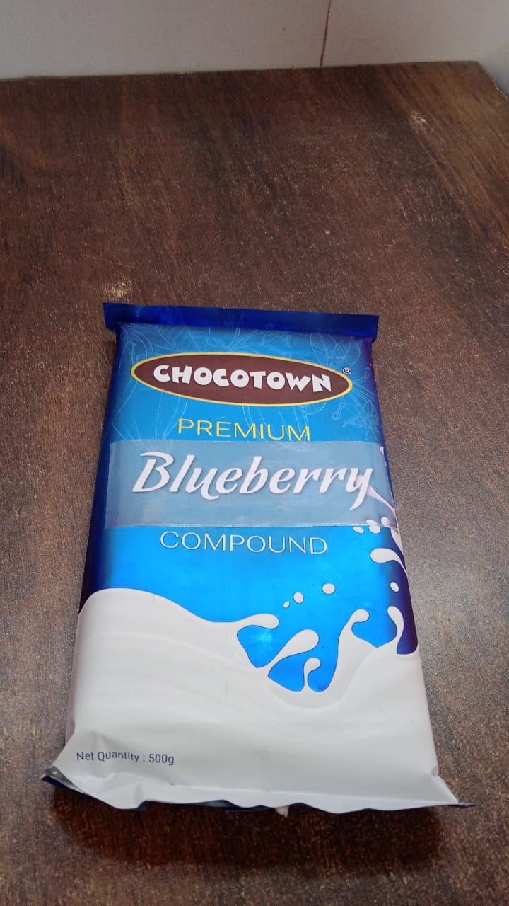 Chocotown Blueberry Compound Chocolate block with brand logo
