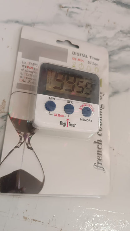 Digital Kitchen Timer with Alarm | Stop Watch Timer for Kitchen | Kitchen Timer with Magnetic Stand |Timer Clock for Study
