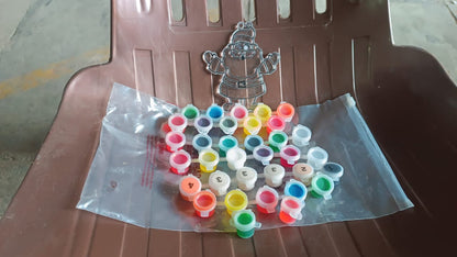 Packaging for the Paint by Numbers for Adults kit, highlighting its contents and brand.