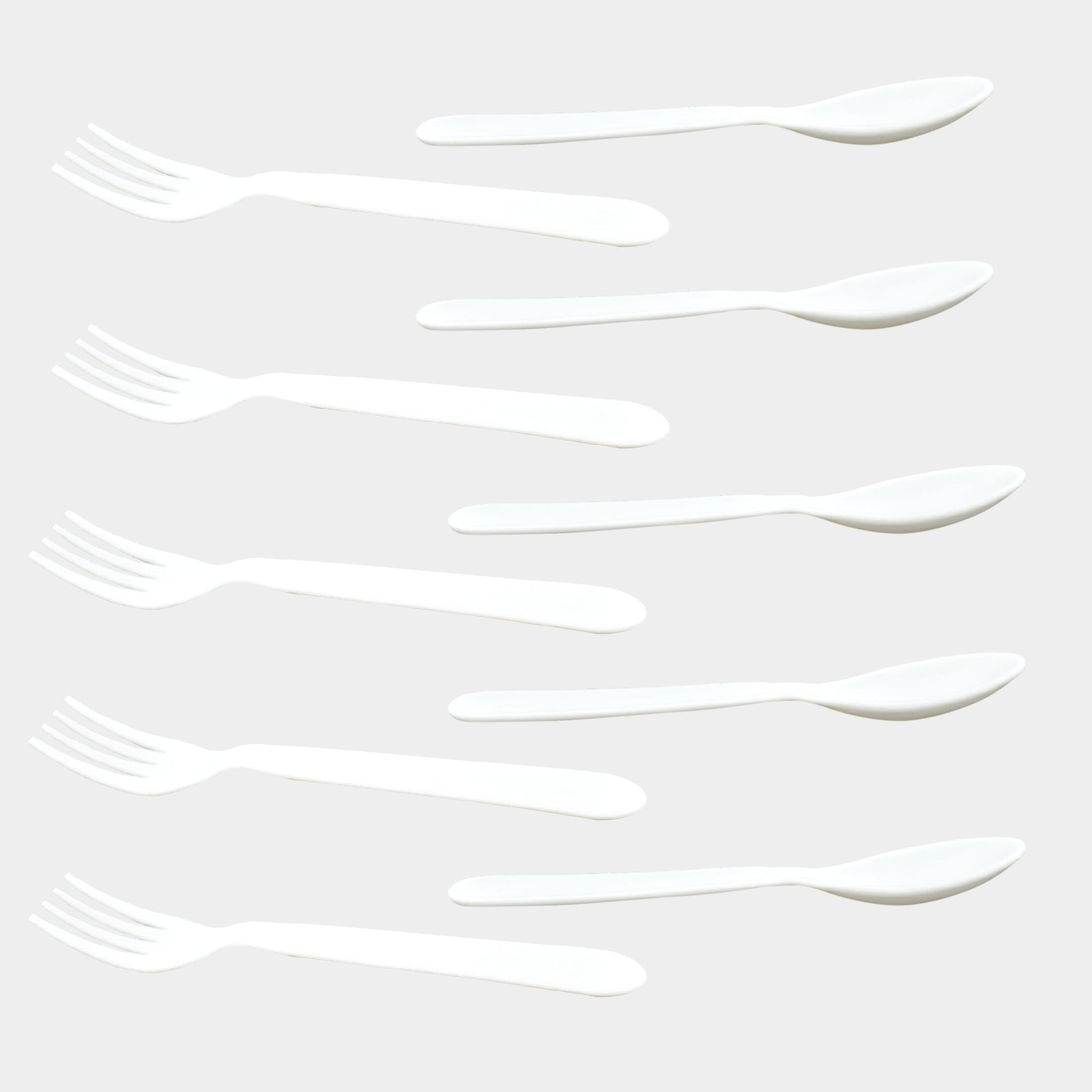 2422 Dinnerware Cutlery Premium Plastic Spoon And Fork Set - 10 pcs 