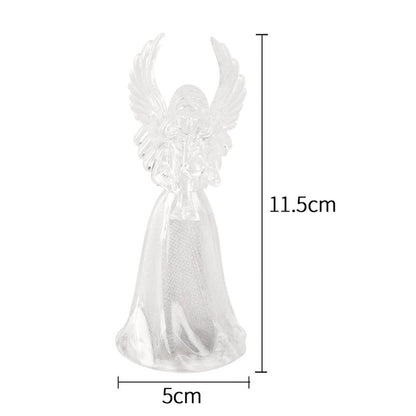Set of four battery operated LED angel decorative lights for gifting and décor
