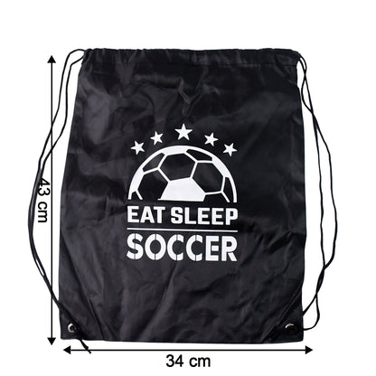 Back view of the comfortable Drawstring Sport Backpack, ready for adventure.