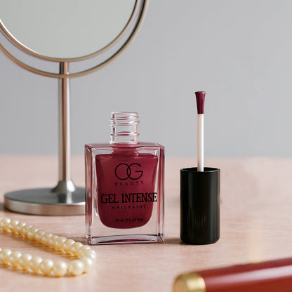 OG Beauty Burgundy Plum Gel Intense Nail Polish (1 Pc / 10 ML)
