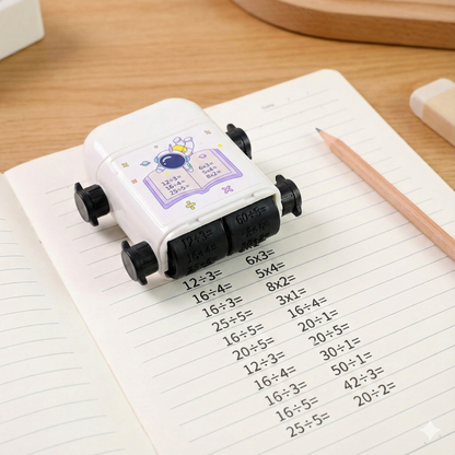 Kids Educational Automatic Math Problem Rolling Stamp (1 Pc)