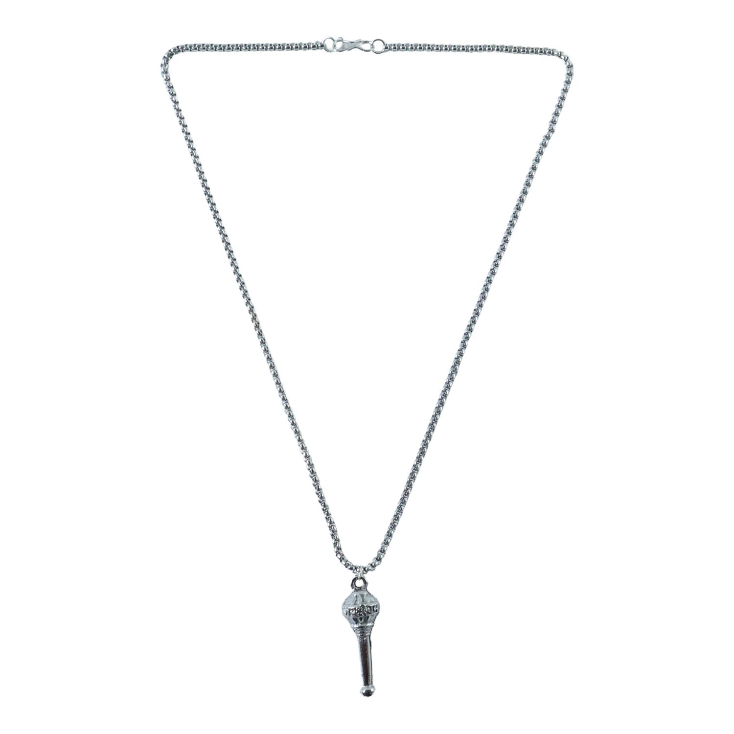 Side view of the Hanuman Gada Pendant, emphasizing premium craftsmanship.