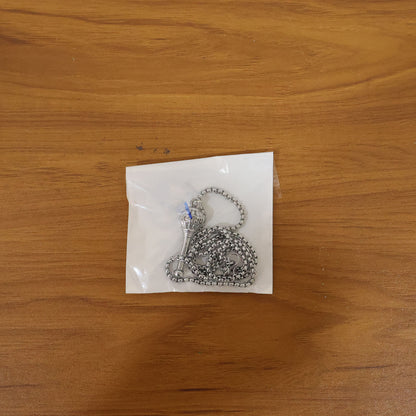 Live shot of the Hanuman Gada Pendant worn, showing its size and divine appeal.
